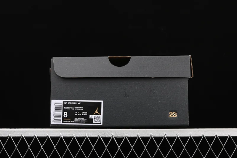 All categories Air Jordan Jordan series basketball shoes Air Jordan 1 Mid Air Jordan 1 Mid AJ1 Joe 1 gray shadow mid-top versatile casual sports shoes 554724-073